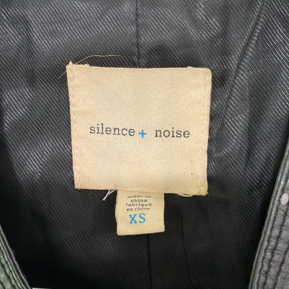 Silence + Noise Motorcycle Vegan Leather Jacket - Picture 2 of 5